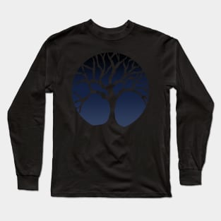 Tree of Life Negative Space Long Sleeve T-Shirt